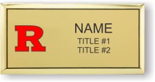 (image for) Rutgers Executive Gold Badge - Two Title