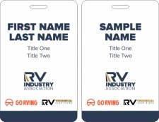 (image for) RVIA ID Double Sided Vertical badge