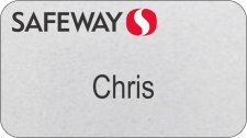 (image for) Safeway Silver Name Badge