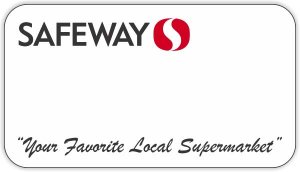 (image for) Safeway Logo Only White Name Badge