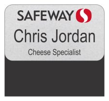 (image for) Safeway Silver Pocket Name Badge