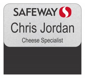 (image for) Safeway Silver Pocket Name Badge