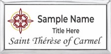 (image for) Saint Therese of Carmel Executive Silver Other badge With Title