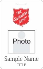 (image for) The Salvation Army Photo ID Vertical badge