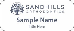 (image for) Sandhills Orthodontics Standard White Badge