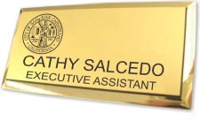 (image for) City of San Juan Capistrano Executive Gold Badge - Low Name