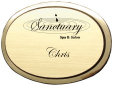 (image for) Sanctuary Spa Executive Oval Gold Badge