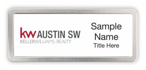 (image for) Keller Williams Austin SW Prestige Satin Anodized White Badge