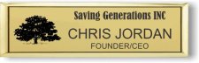 (image for) Saving Generations Small Executive Gold Badge