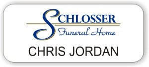 (image for) Schlosser Funeral Home White Badge