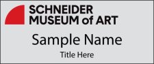 (image for) Schneider Museum of Art Standard Silver Square Corner badge