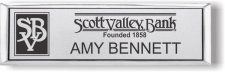 (image for) Scott Valley Bank Silver Small Executive Badge