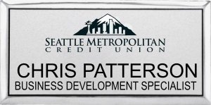 (image for) Seattle Metropolitan Credit Union Executive Silver Badge (Logo A)