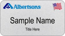 (image for) Albertsons Silver Veteran Name Badge