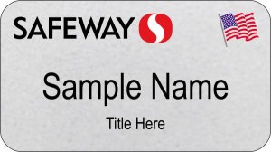 (image for) Safeway Silver Veteran Name Badge