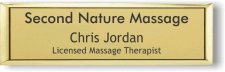 (image for) Second Nature Massage Small Gold Executive Badge