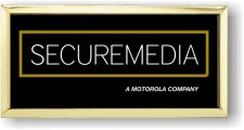 (image for) SecureMedia, A Motorola Company Logo Only Gold Executive Badge