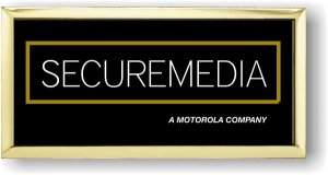 (image for) SecureMedia, A Motorola Company Logo Only Gold Executive Badge