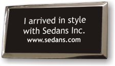 (image for) Sedans Incorporated Arrived in Style Executive Black Silver Framed