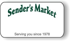 (image for) Sender's Market Logo Only White Badge