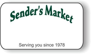 (image for) Sender\'s Market Logo Only White Badge