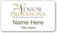 (image for) Senior Provisions Large White Badge