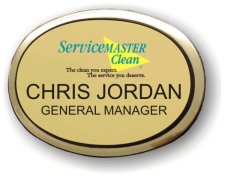 (image for) ServiceMaster Clean Disaster Restoration Executive Gold Oval Badge