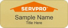 (image for) Servpro Standard Gold Name Badge