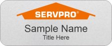 (image for) Servpro Standard Silver Name Badge