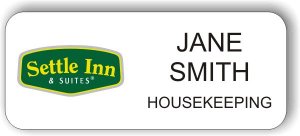 (image for) Settle Inn White Badge