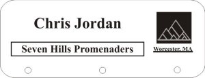 (image for) Seven Hills Promenaders White Badge