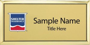 (image for) Shelter Insurance Gold Executive Name Badge