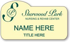 (image for) Sherwood Park Nursing & Rehab Center - Shaped Eggshell Badge