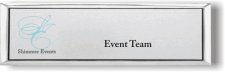 (image for) Shimmer Events Title Only Small Silver Executive Badge