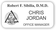 (image for) Sibilia Dentistry Style A White Badge