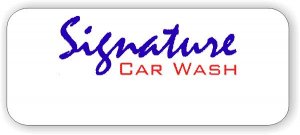 (image for) Signature Car Wash White Badge Logo Only