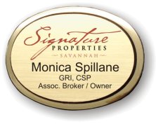 (image for) Signature Properties Executive Oval Gold Badge
