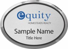 (image for) Equity Real Estate Oval Executive Silver Badge