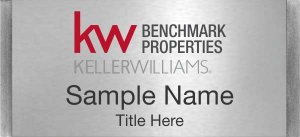 (image for) Keller Williams Benchmark Properties Large Silver Meridian Badge