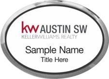 (image for) Keller Williams Austin SW Silver Oval Executive White Badge