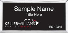 (image for) Keller Williams Maui Executive Silver Badge with Black Insert