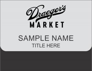 (image for) Draegers Supermarket Silver Pocket Badge