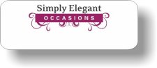 (image for) Simply Elegant Occasions White Badge Logo Only
