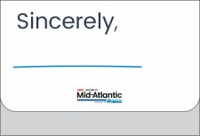 (image for) Albertsons Mid-Atlantic Sincerely Logo Only White Pocket Badge