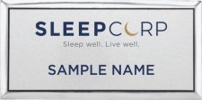 (image for) Protect-A-Bed (SLEEP CORP) Small Name Executive Silver badge
