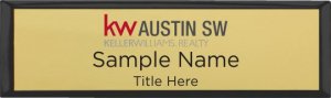 (image for) Keller Williams Austin SW Small Black Executive Gold Badge