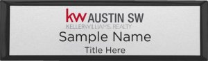 (image for) Keller Williams Austin SW Small Black Executive Silver Badge