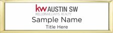 (image for) Keller Williams Austin SW Small Gold Executive White Badge