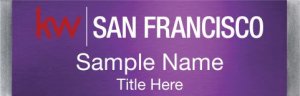 (image for) Keller Williams San Francisco Small Meridian Purple Badge