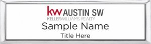 (image for) Keller Williams Austin SW Small Silver Executive White Badge